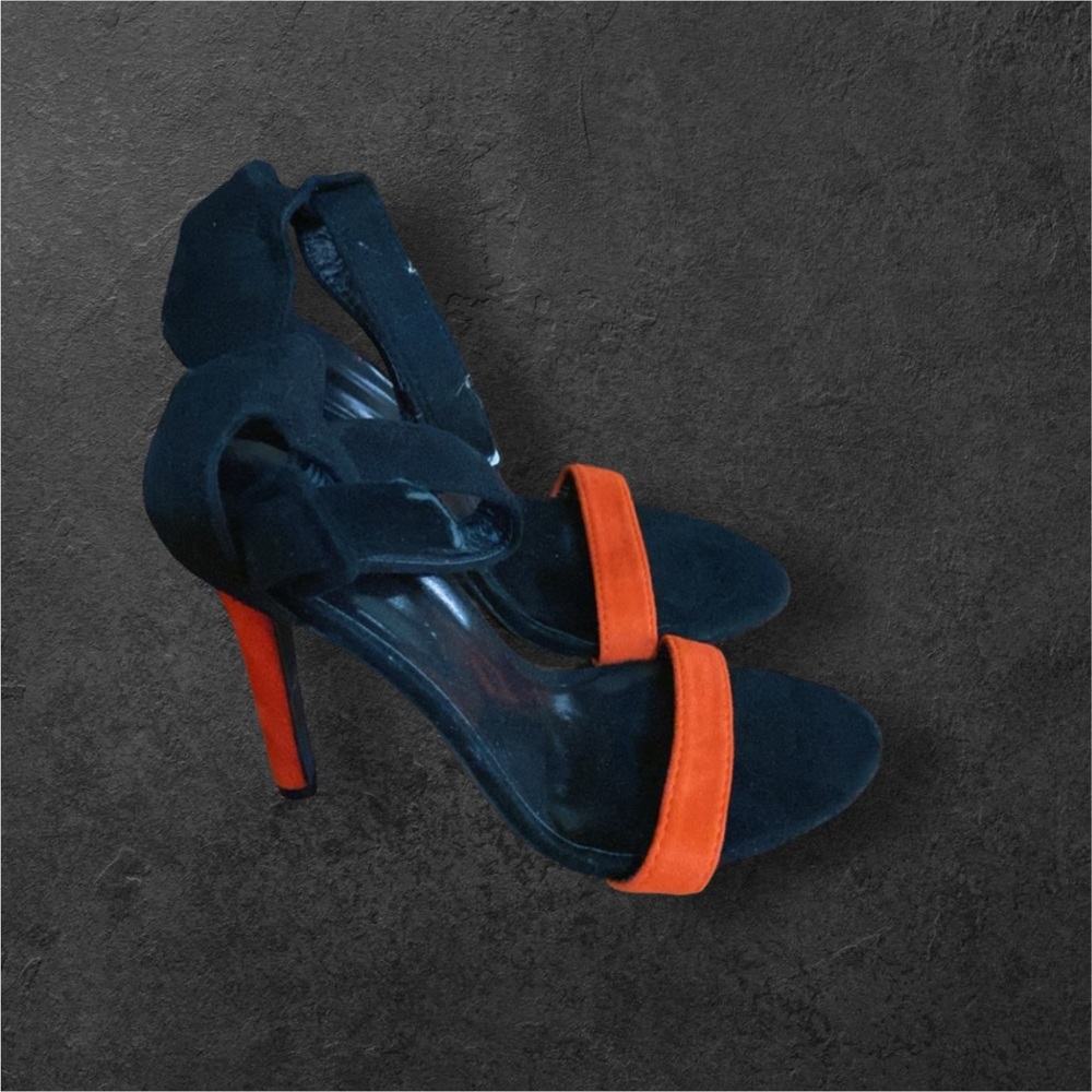Red and black heels